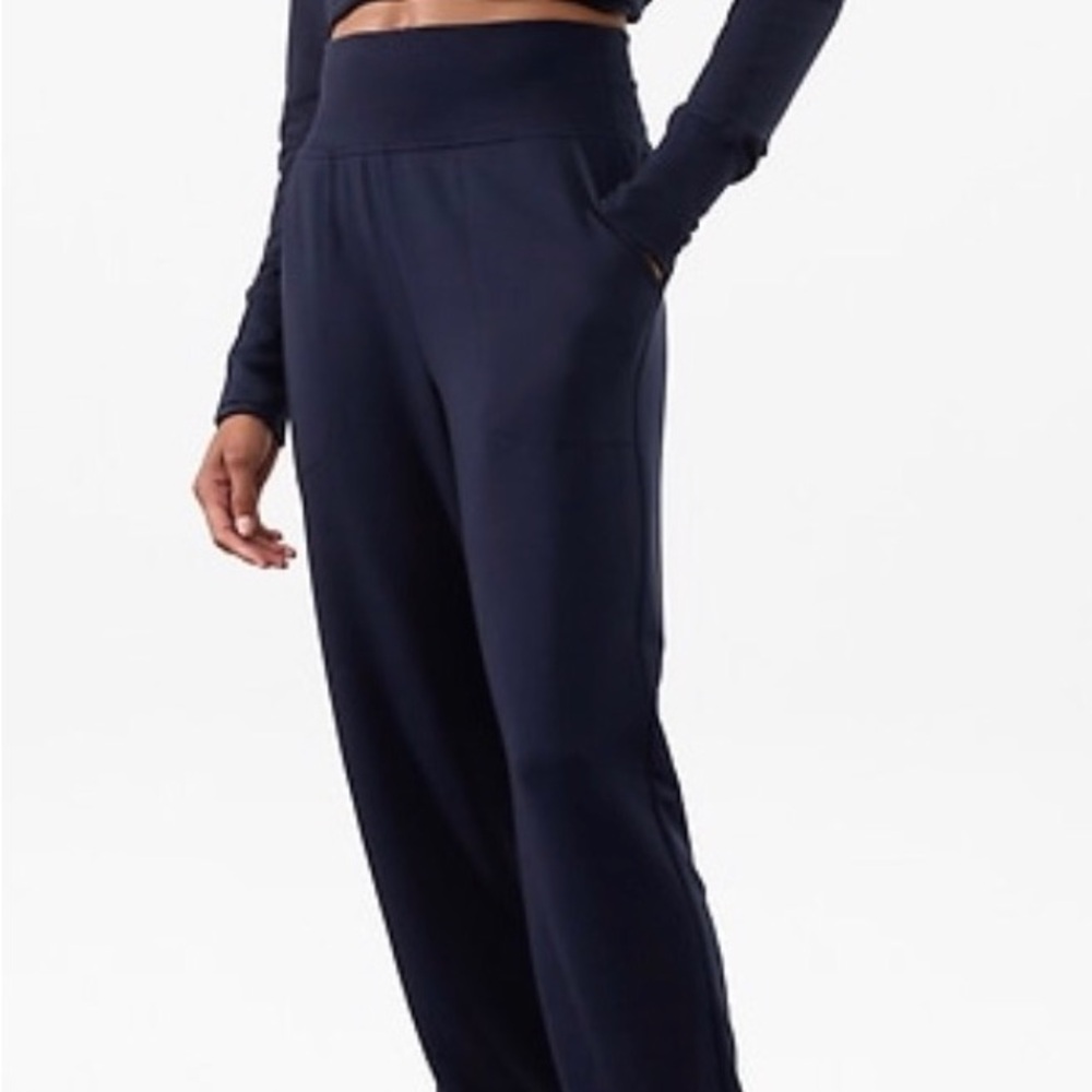 Athleta Women's Dark Blue Coaster Luxe High Rise Jogger